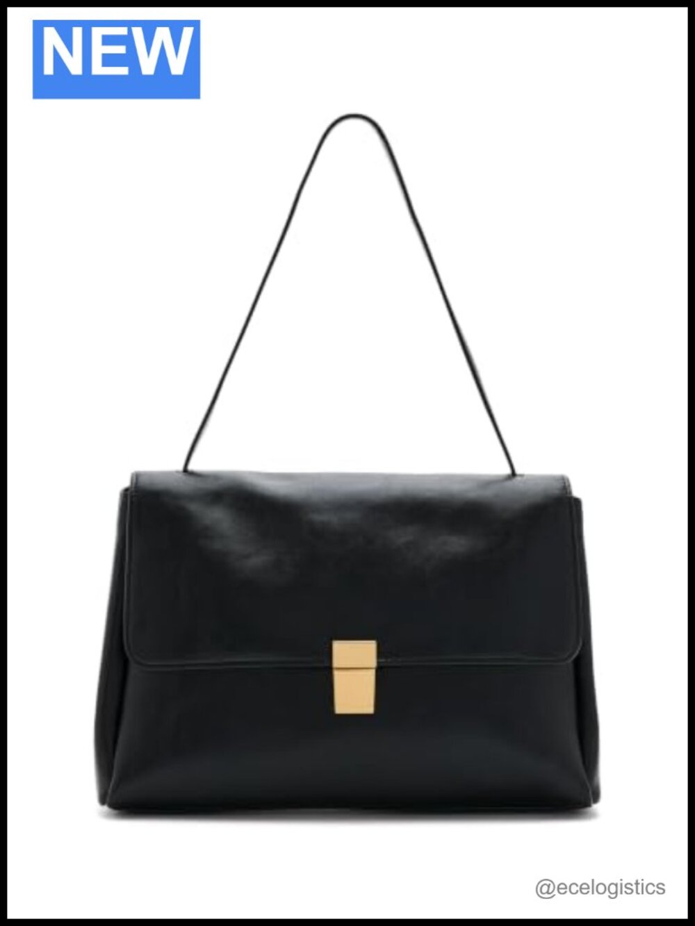 Faux Leather Structured Shoulder Bag Fits iPad 11 Inch